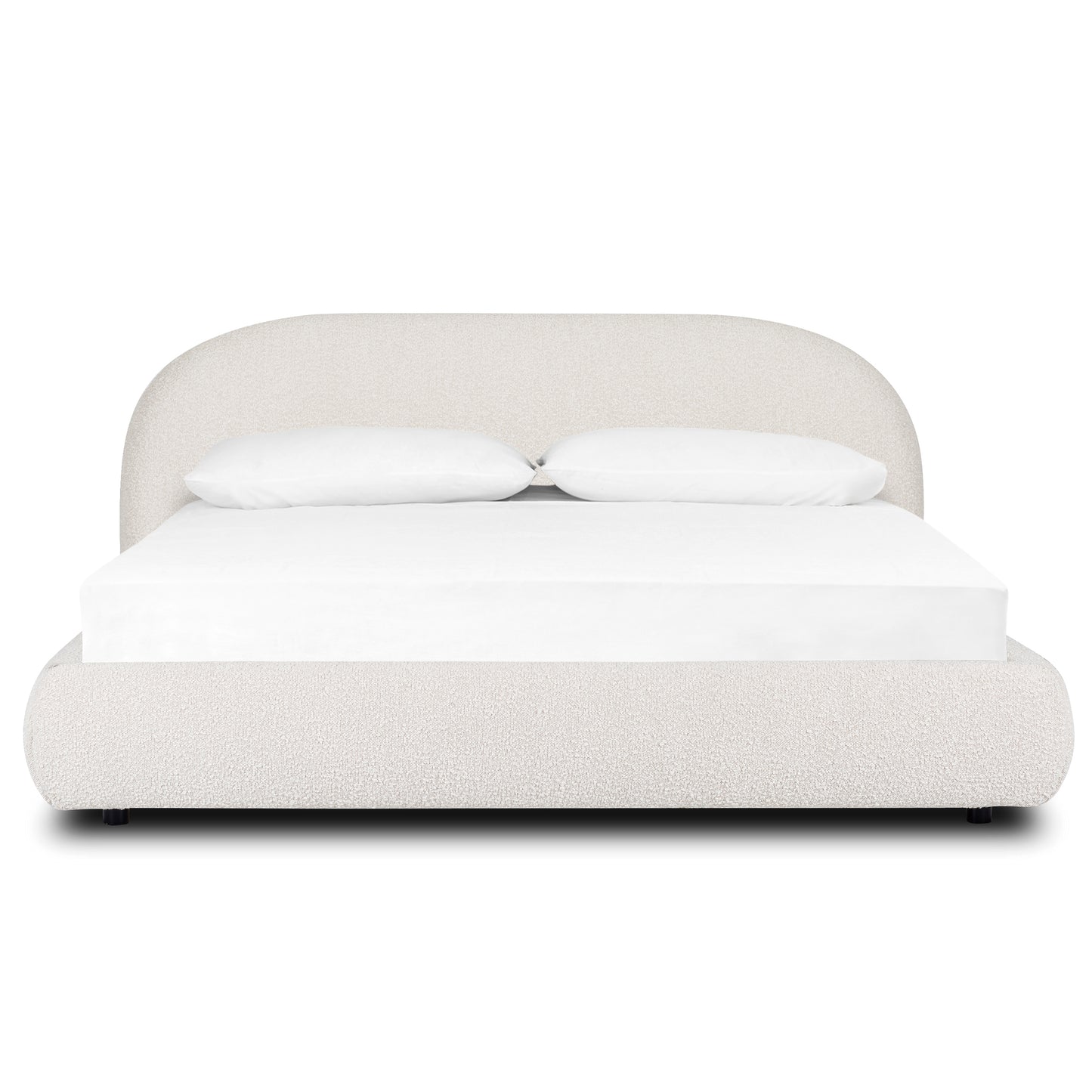 Genoa Bed | Crema White Boucle | King