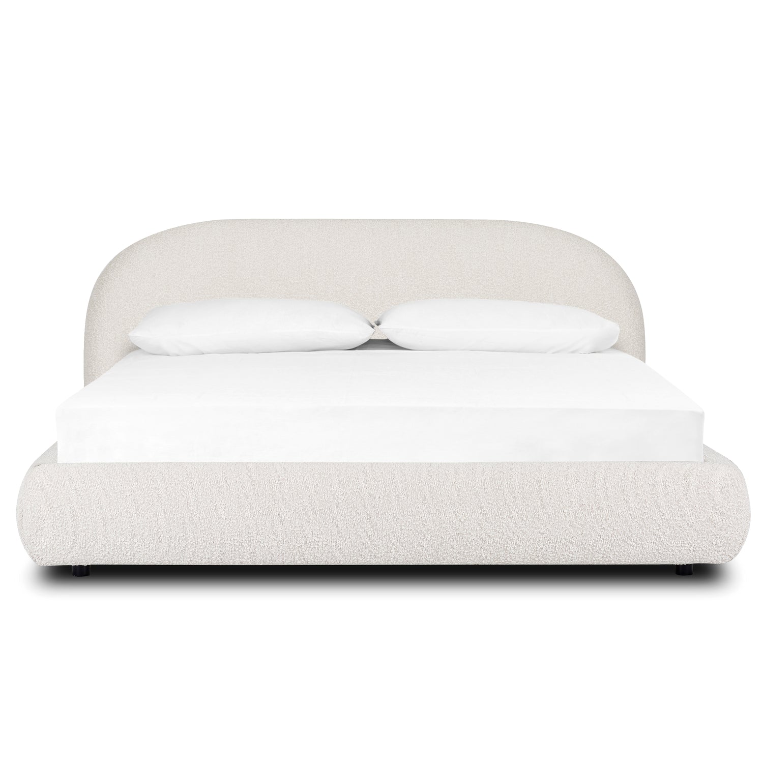 Genoa Bed | Crema White Boucle | King 