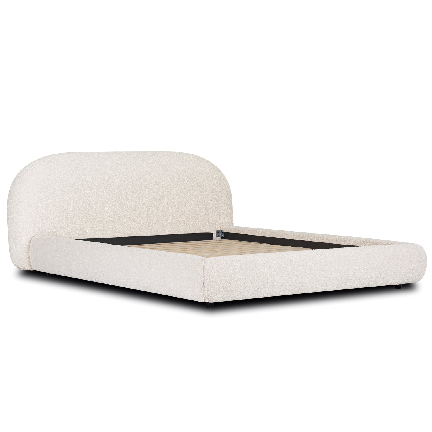 Genoa Bed | Crema White Boucle | King 