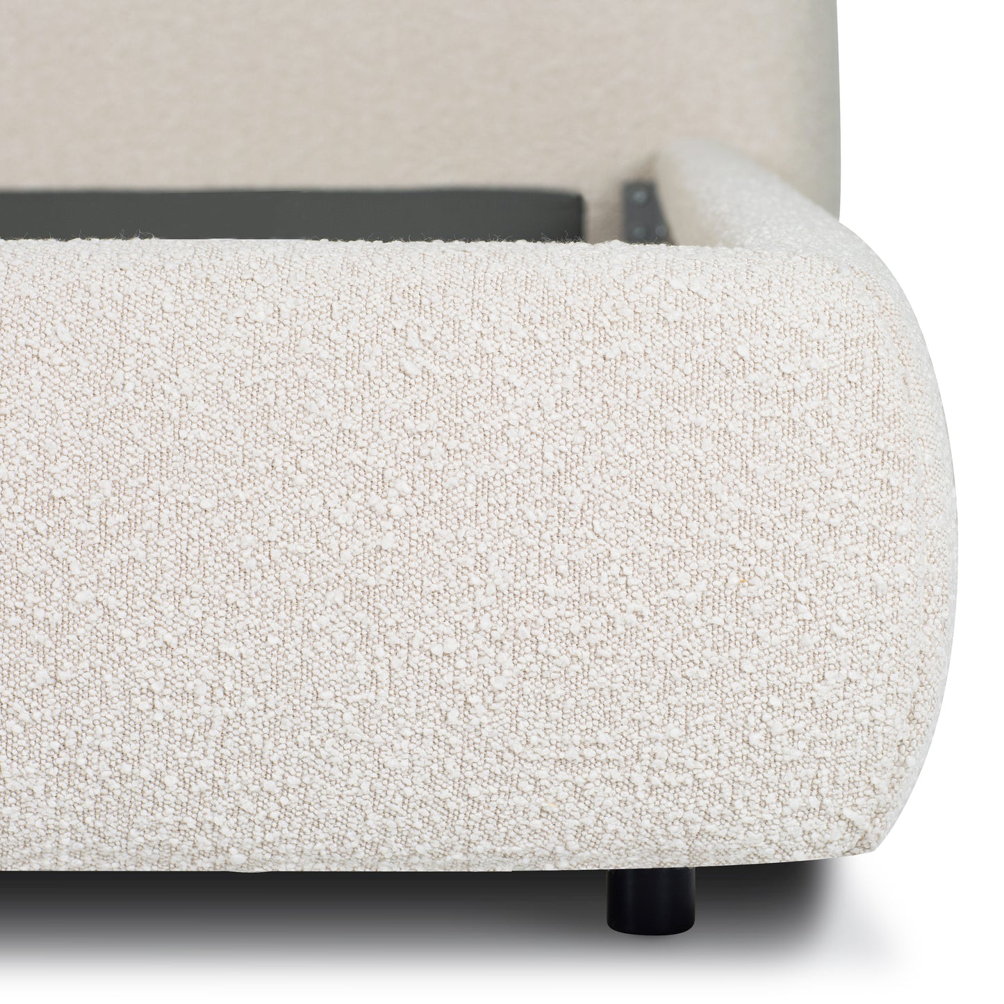Genoa Bed | Crema White Boucle | King