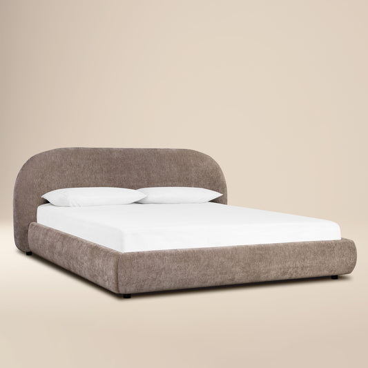 Genoa Bed | Taupe Brown | King
