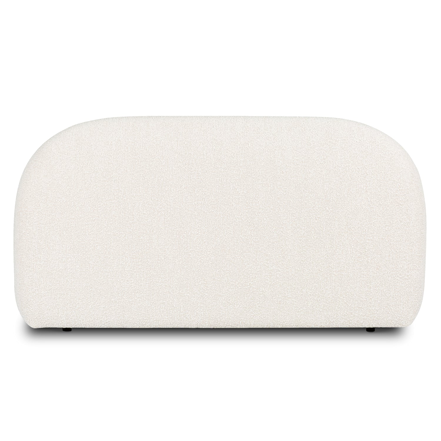 Genoa Bed | Crema White Boucle | Queen 