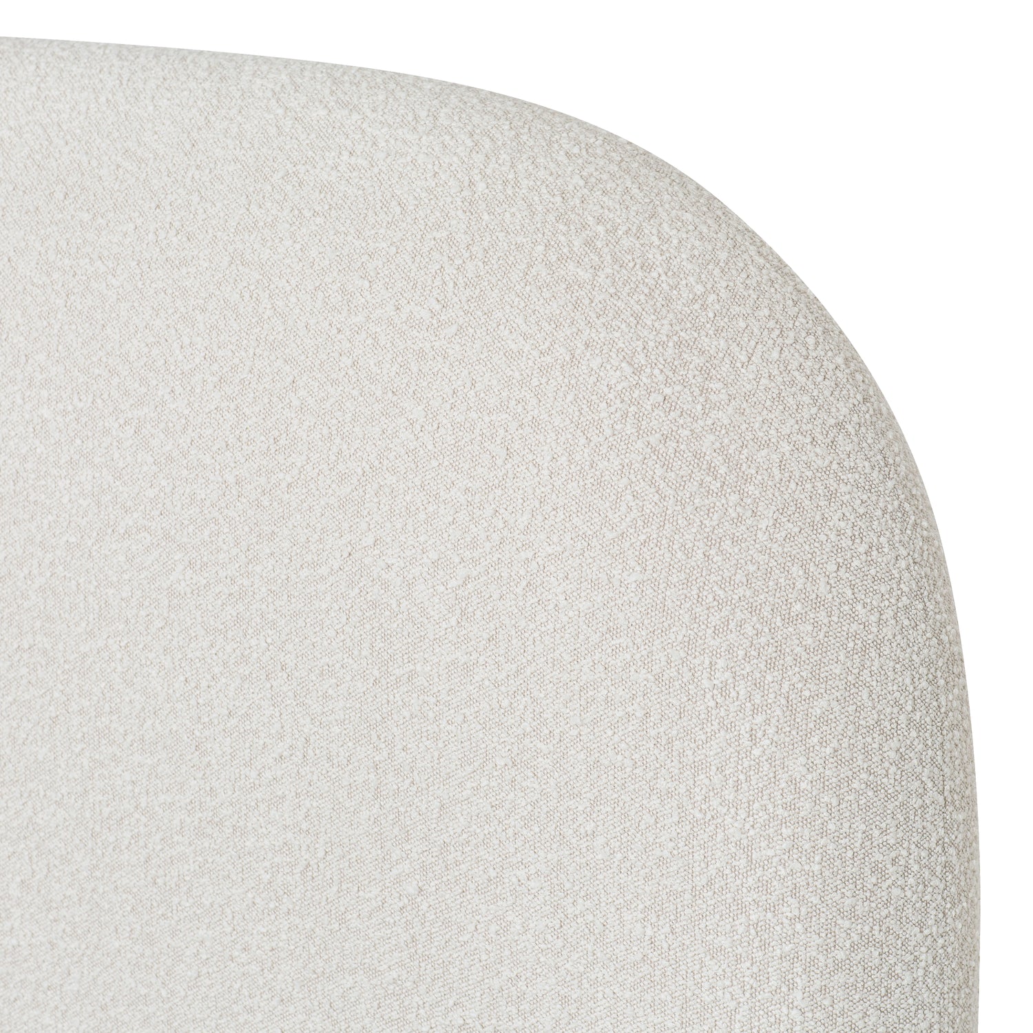Genoa Bed | Crema White Boucle | Queen 
