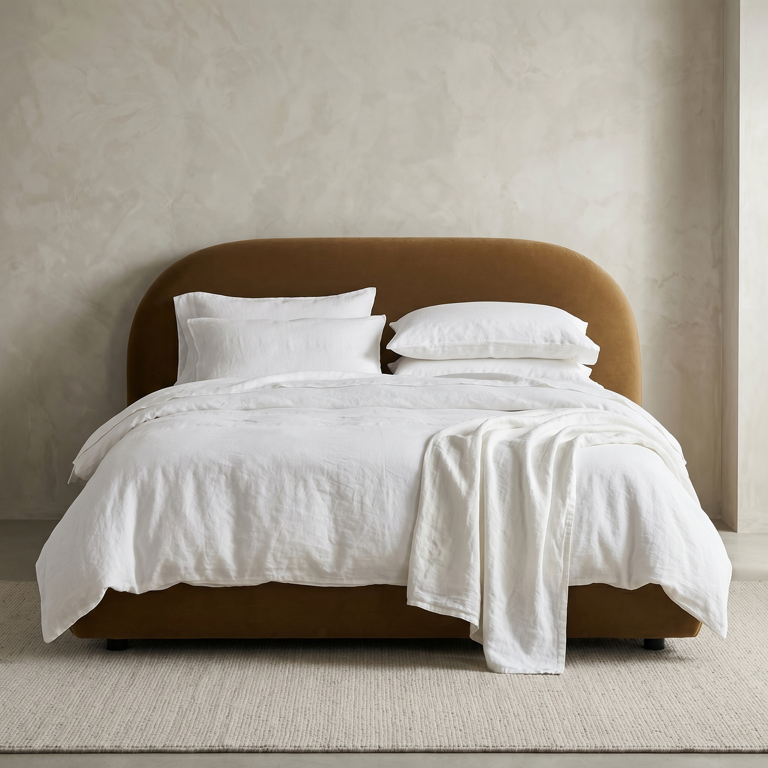 Genoa Bed | Cider Rust | Queen lifestyle_image