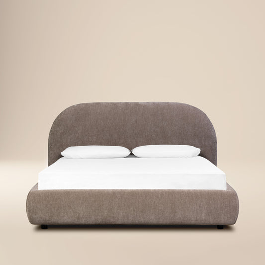 Genoa Bed | Taupe Brown | Queen