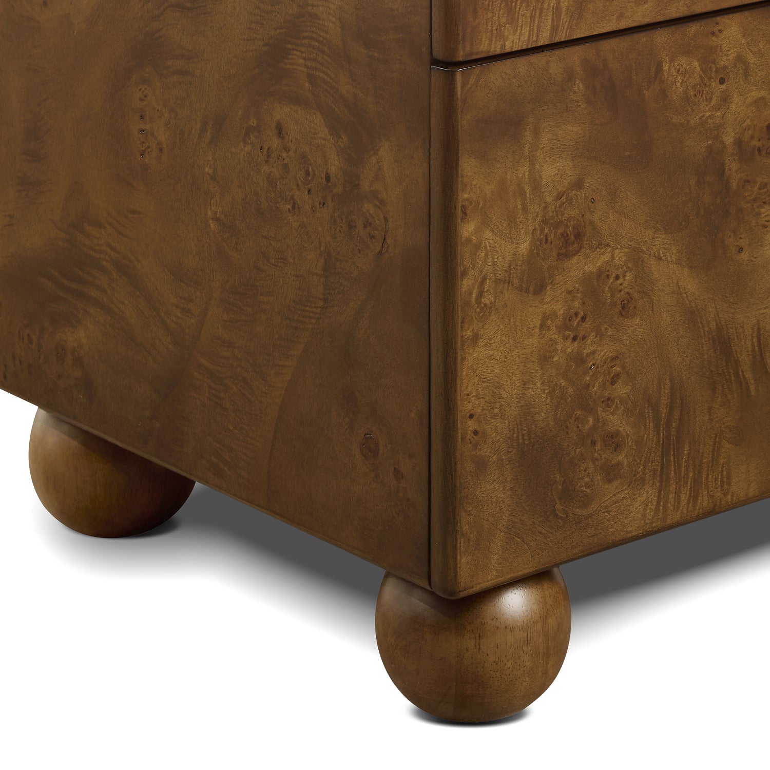 Malea Nightstand | Burl Walnut 