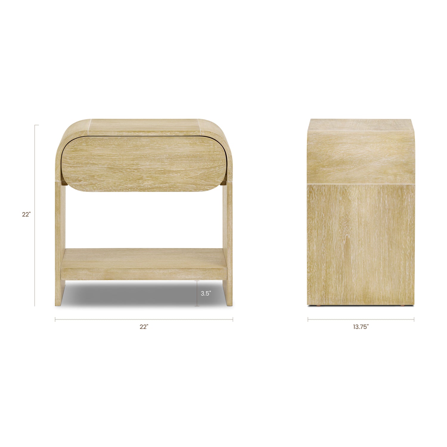 Aledo Nightstand | Natural 