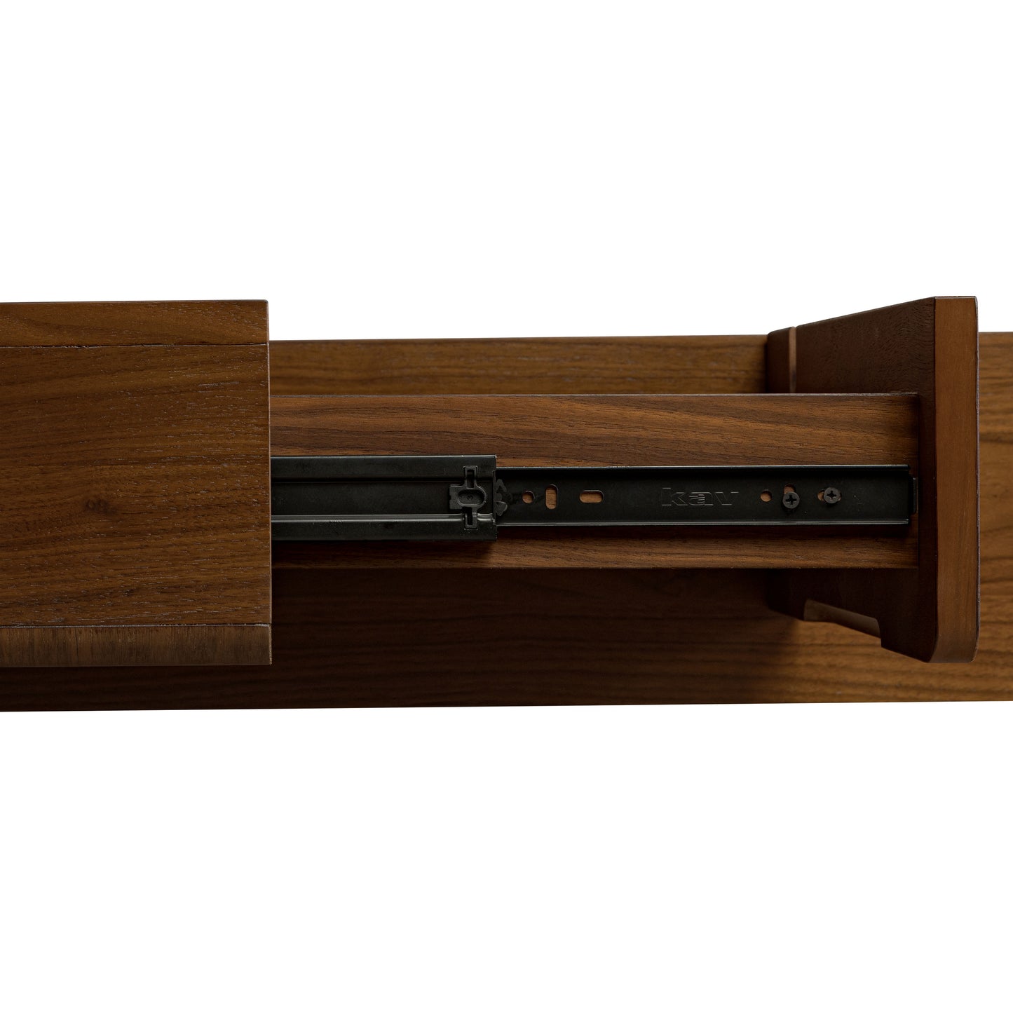 Amalfi Low Profile Bed with Nightstands | Walnut | King