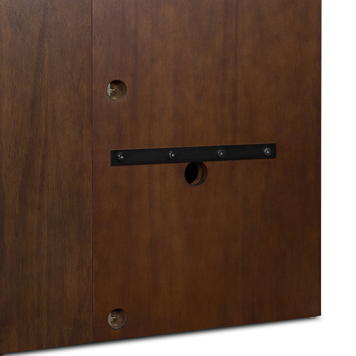Amalfi Low Profile Bed with Nightstands | Walnut | Queen