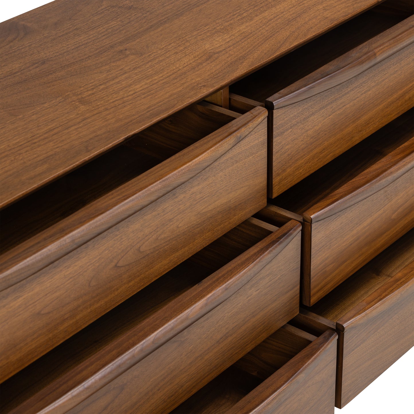 Cura 6 Drawer Dresser | Walnut