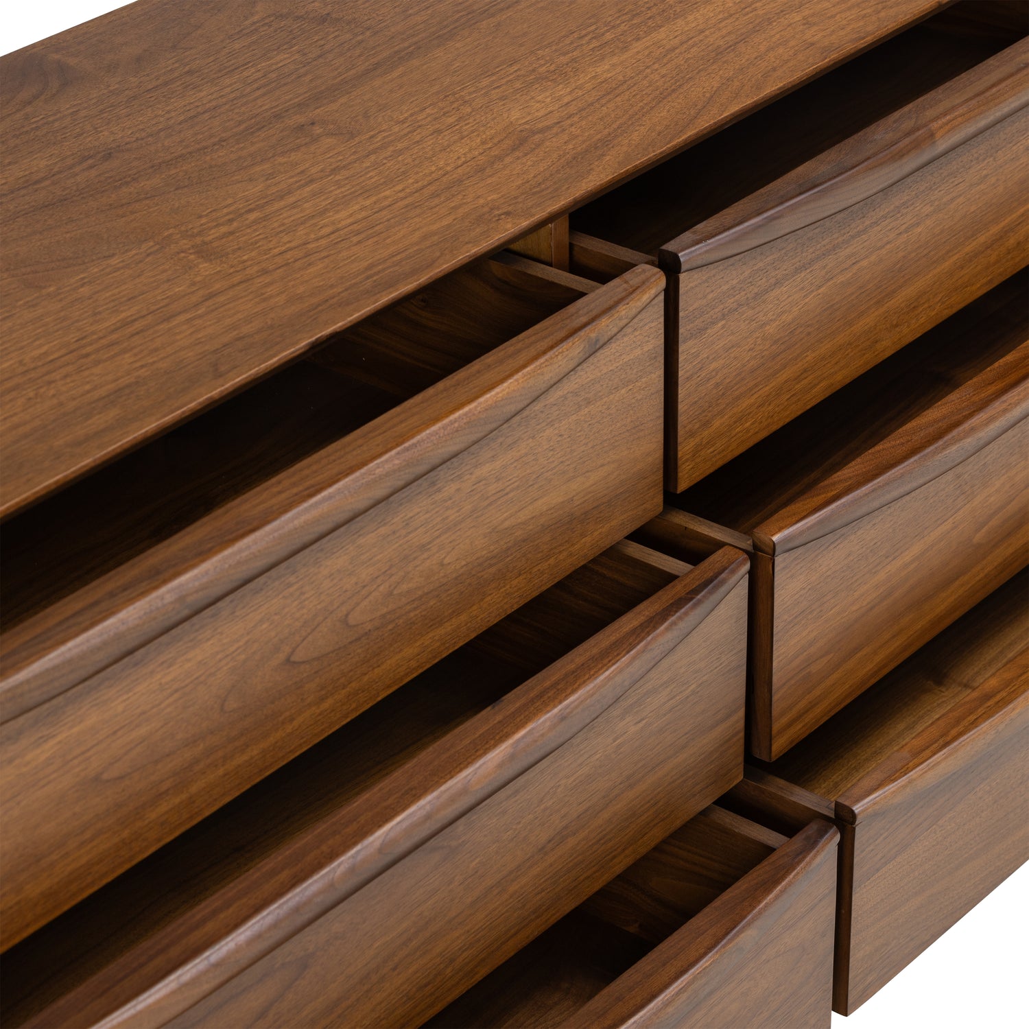 Cura 6 Drawer Dresser | Walnut 