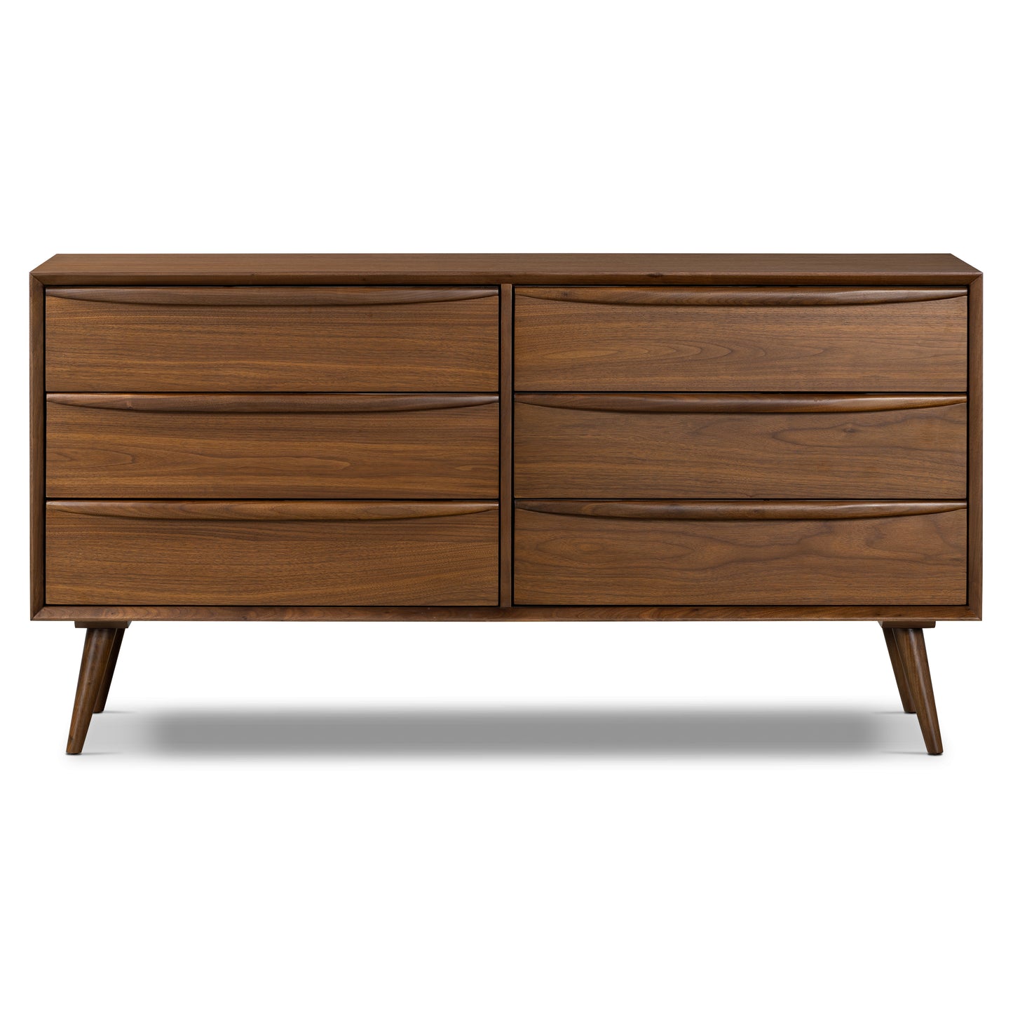 Cura 6 Drawer Dresser | Walnut