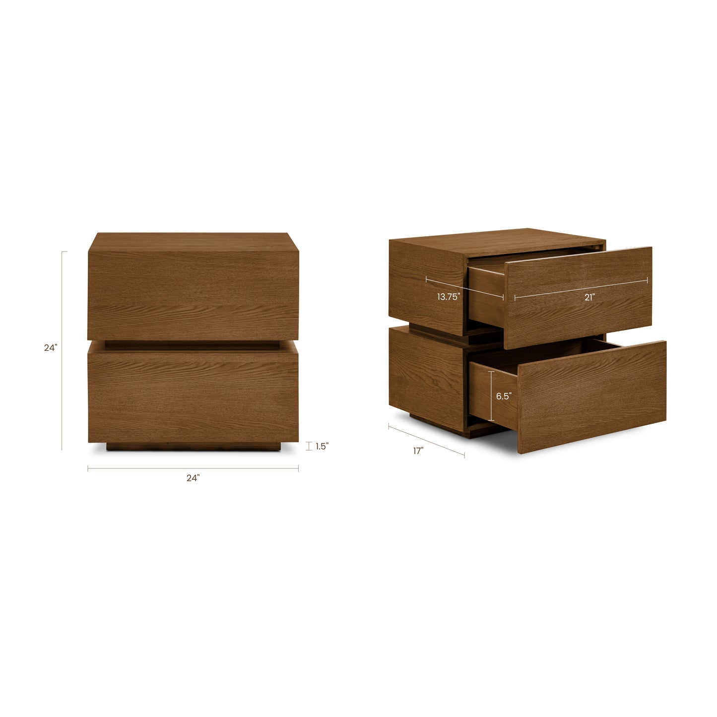 Pino Nightstand | Reposado Oak