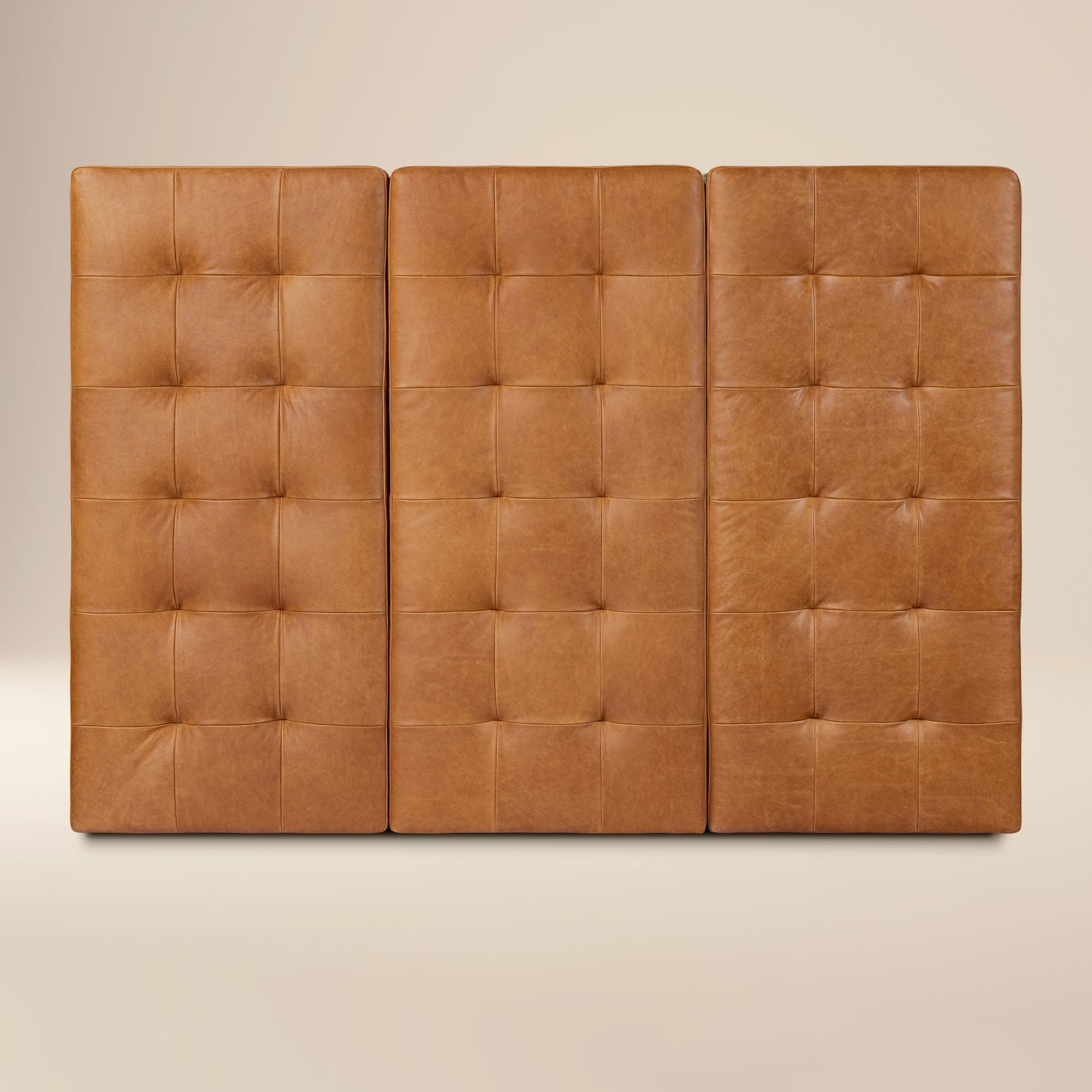 Napa Leather Bed Headboard | Saddle Tan | Queen