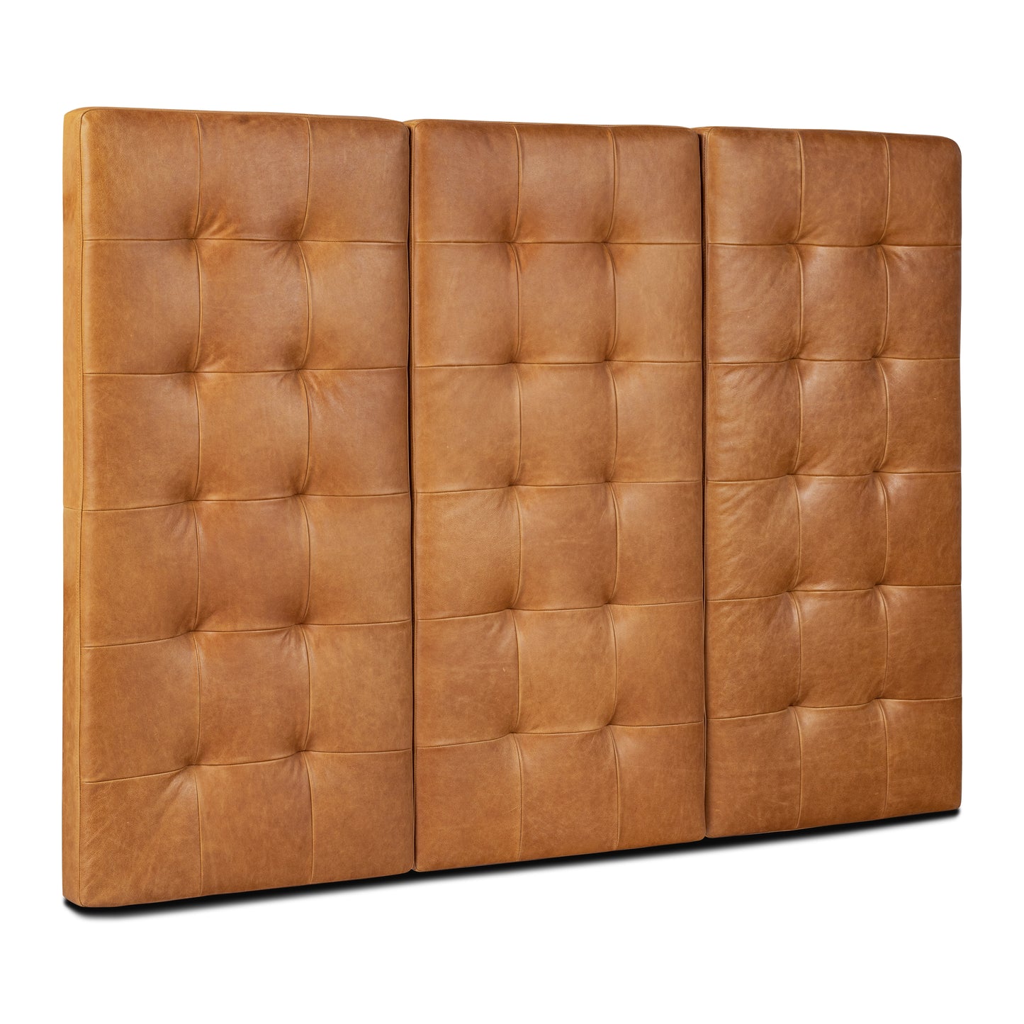 Napa Leather Bed Headboard | Saddle Tan | Queen