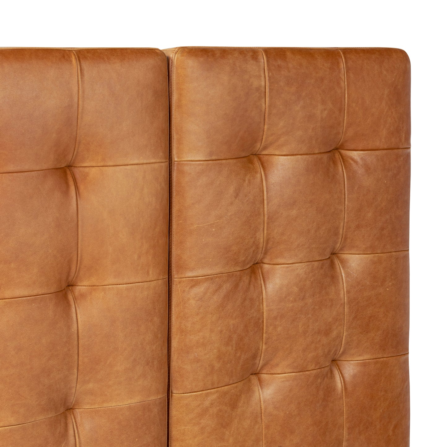 Napa Leather Bed Headboard | Saddle Tan | Queen