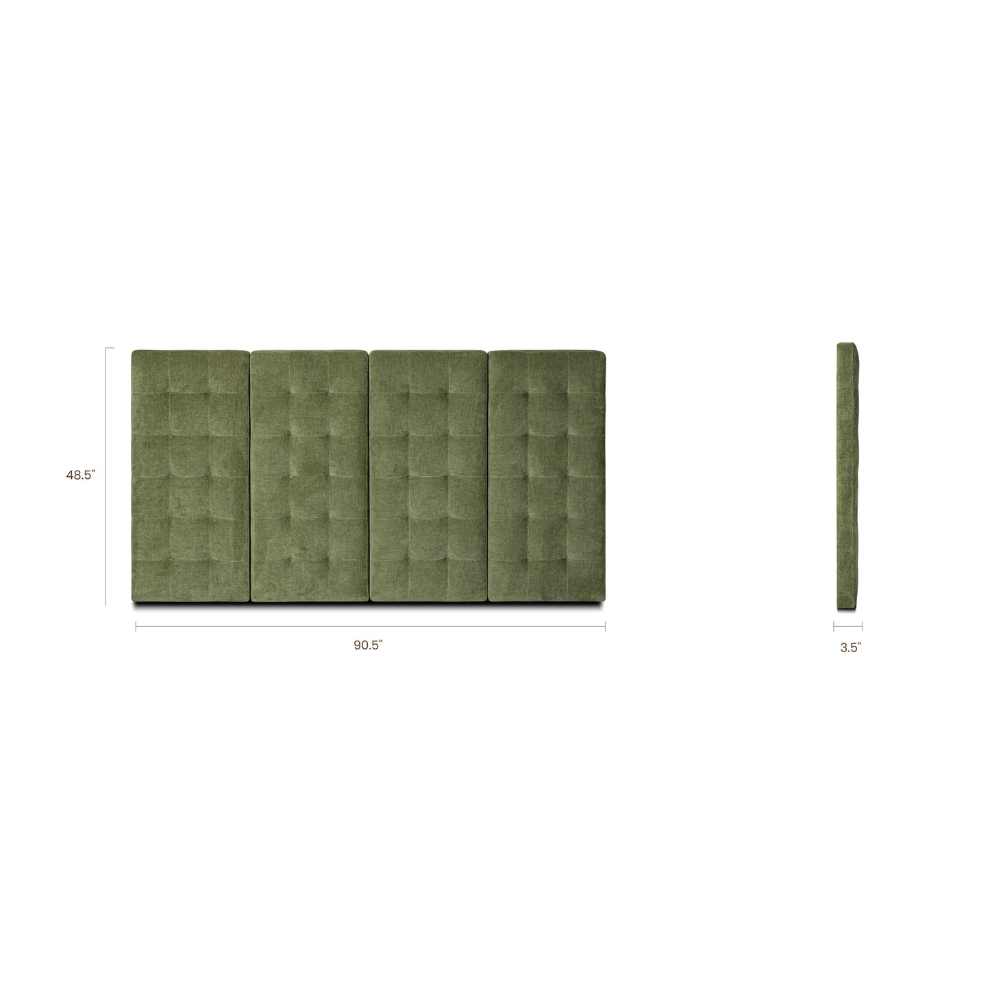 Napa Bed Headboard | Distressed Green | King