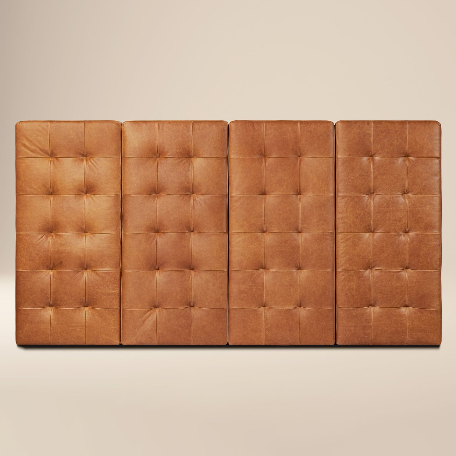 Napa Leather Bed Headboard | Saddle Tan | King 