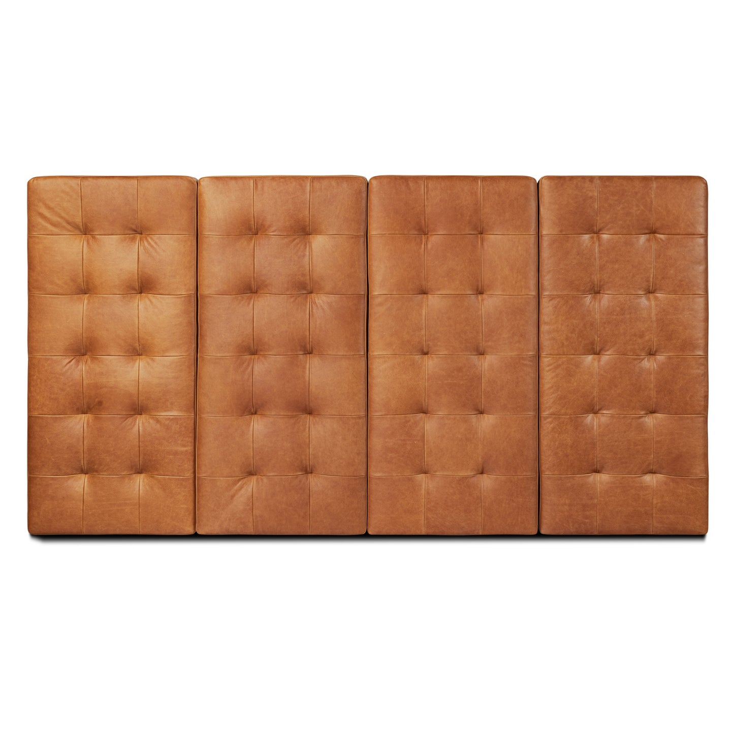 Napa Leather Bed Headboard | Saddle Tan | King