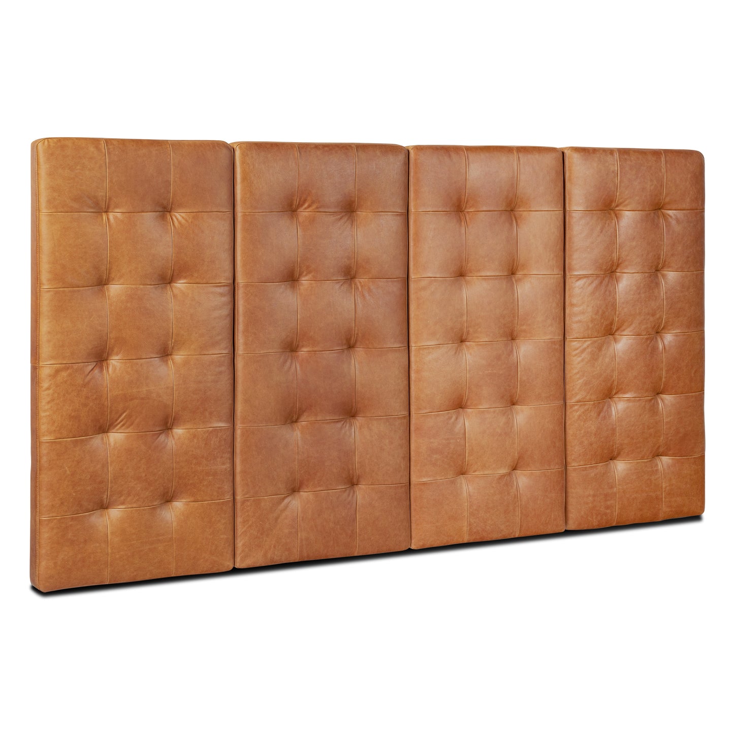 Napa Leather Bed Headboard | Saddle Tan | King
