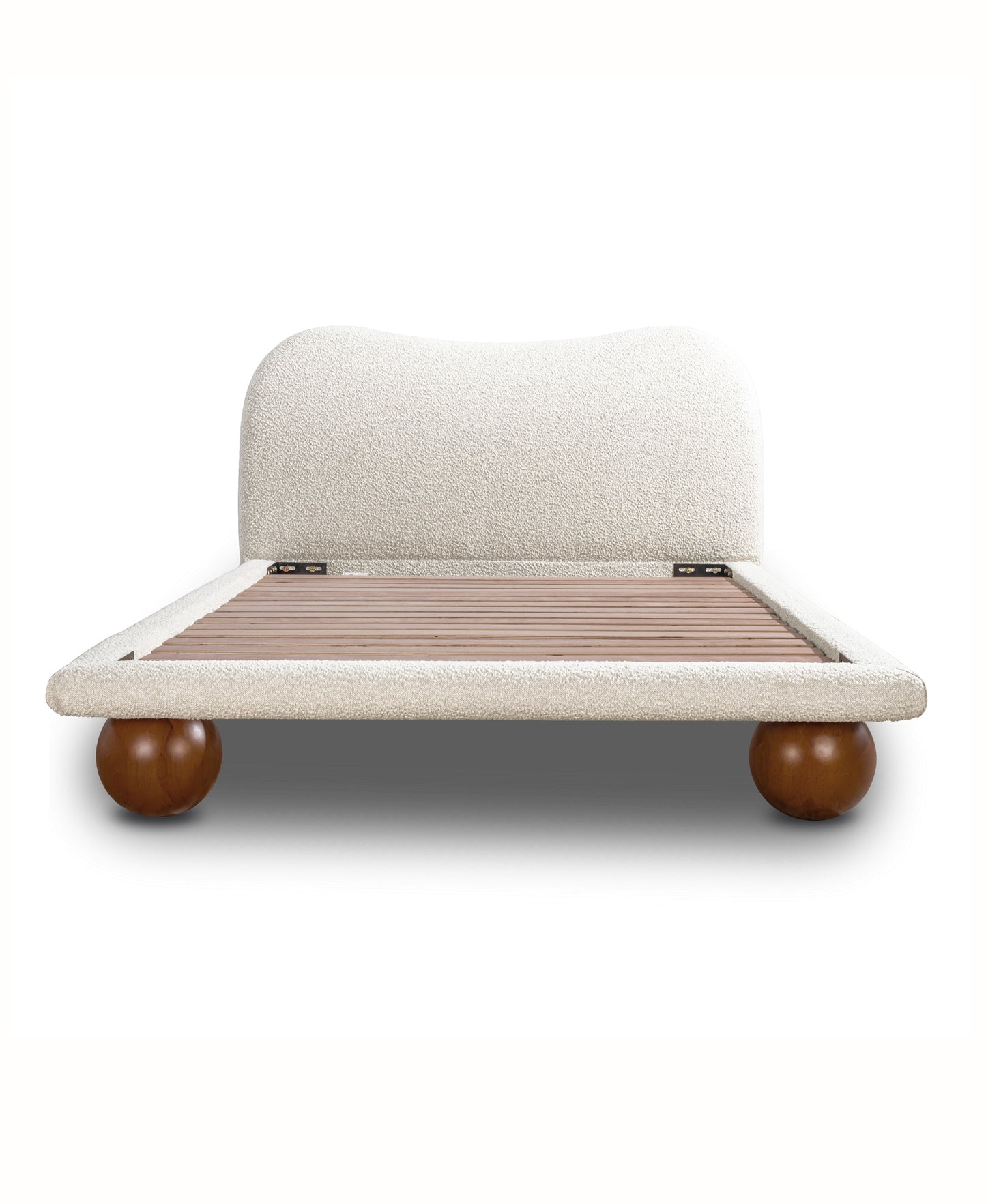 Orbit Bed | Froth White Boucle | Queen