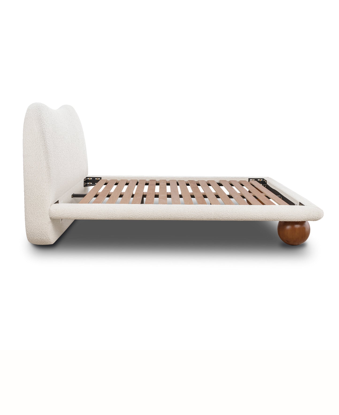 Orbit Bed | Froth White Boucle | Queen