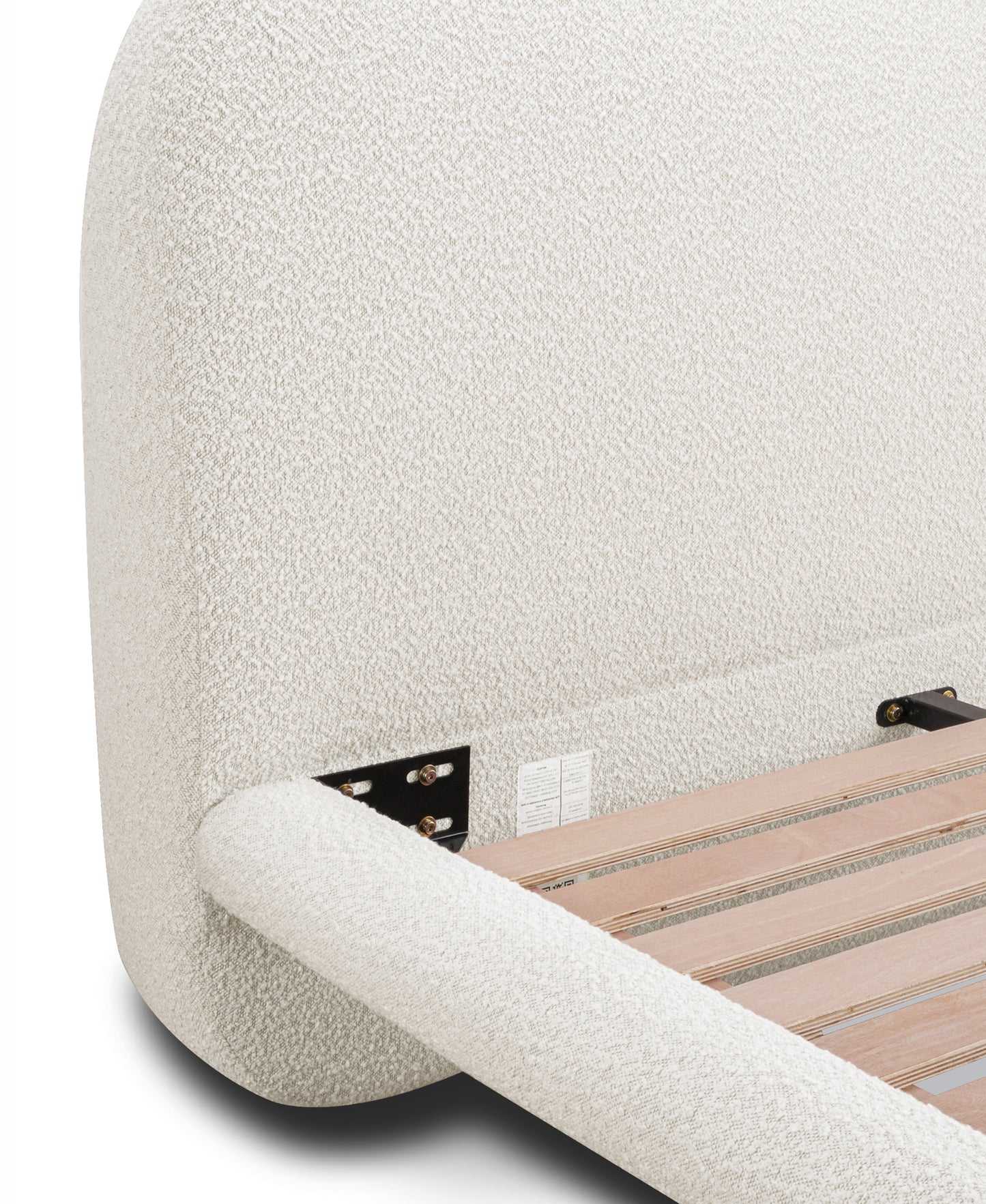 Orbit Bed | Froth White Boucle | Queen