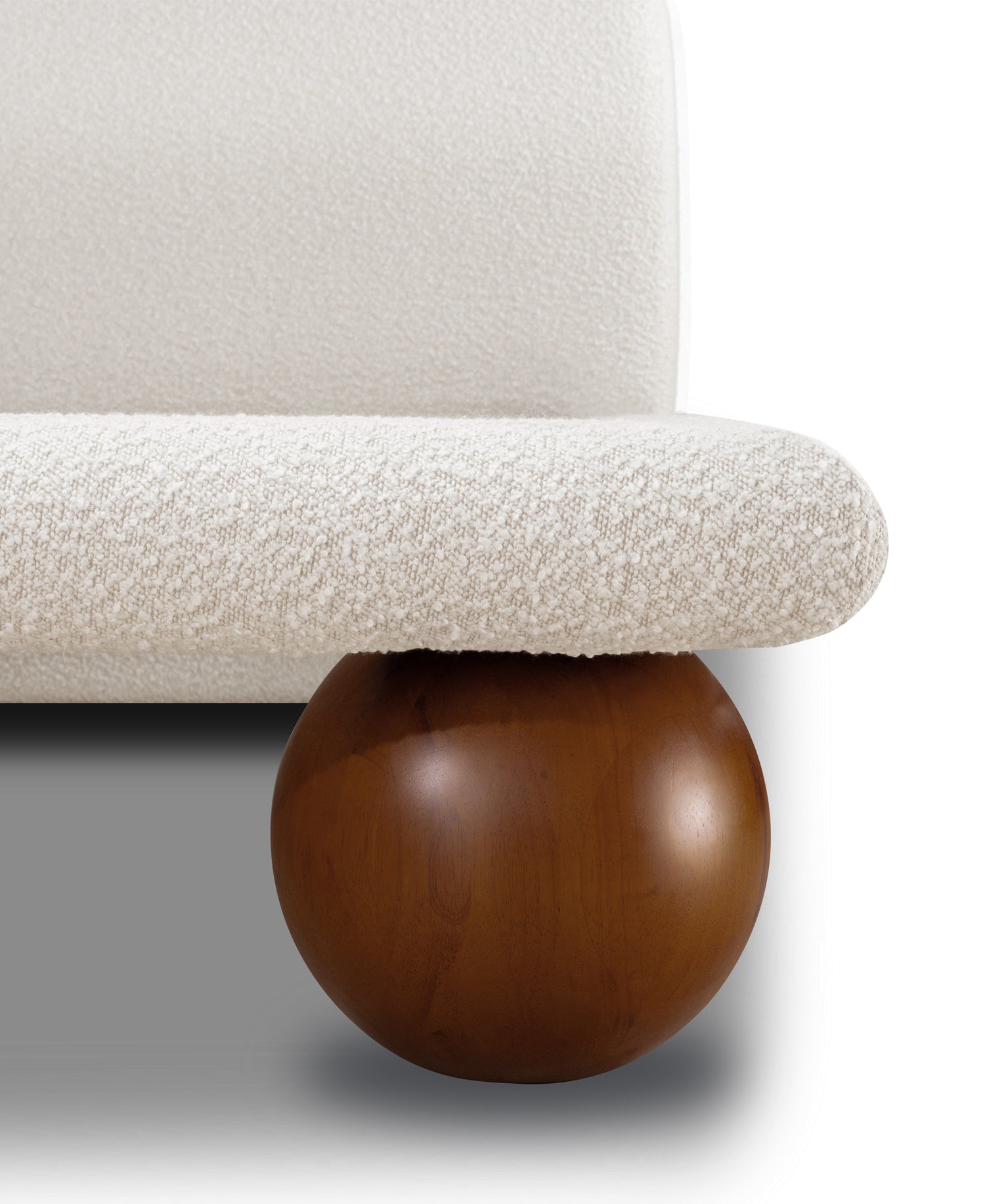 Orbit Bed | Froth White Boucle | Queen 