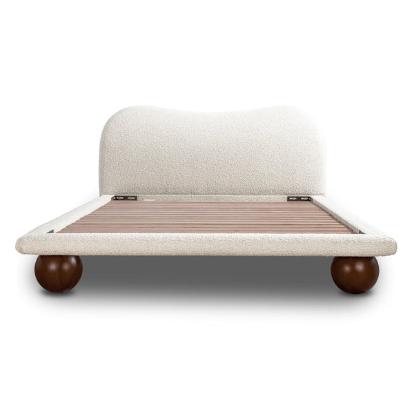 Orbit Bed | Froth White Boucle | King