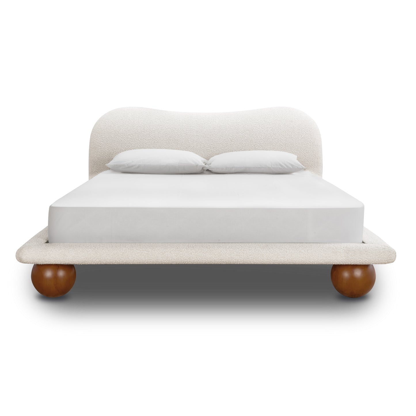 Orbit Bed | Froth White Boucle | King