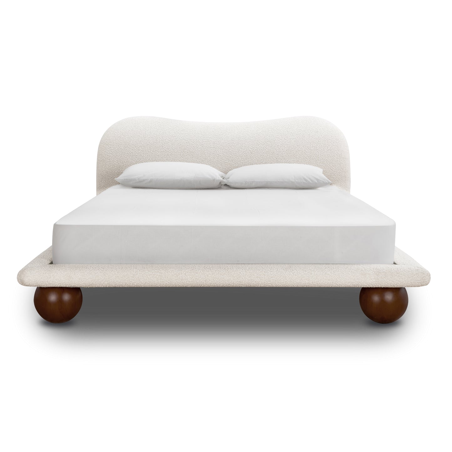 Orbit Bed | Froth White Boucle | King