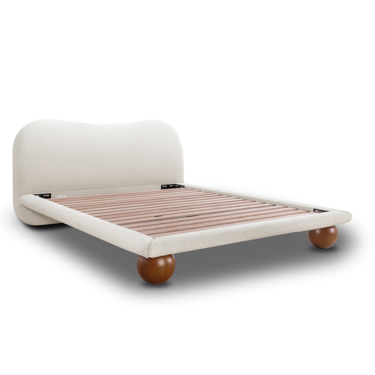 Orbit Bed | Froth White Boucle | King