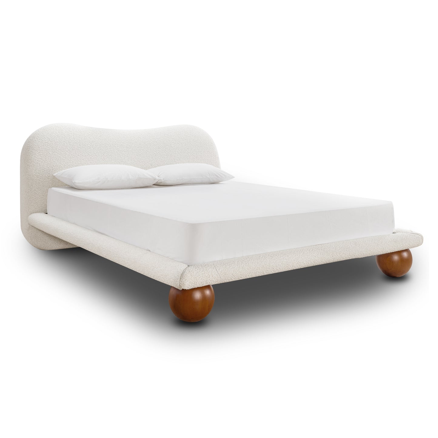 Orbit Bed | Froth White Boucle | King