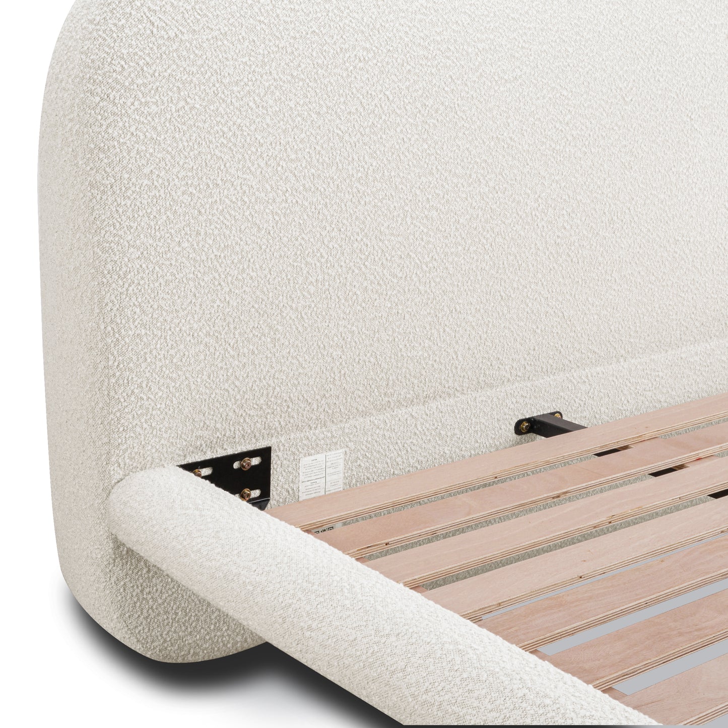 Orbit Bed | Froth White Boucle | King
