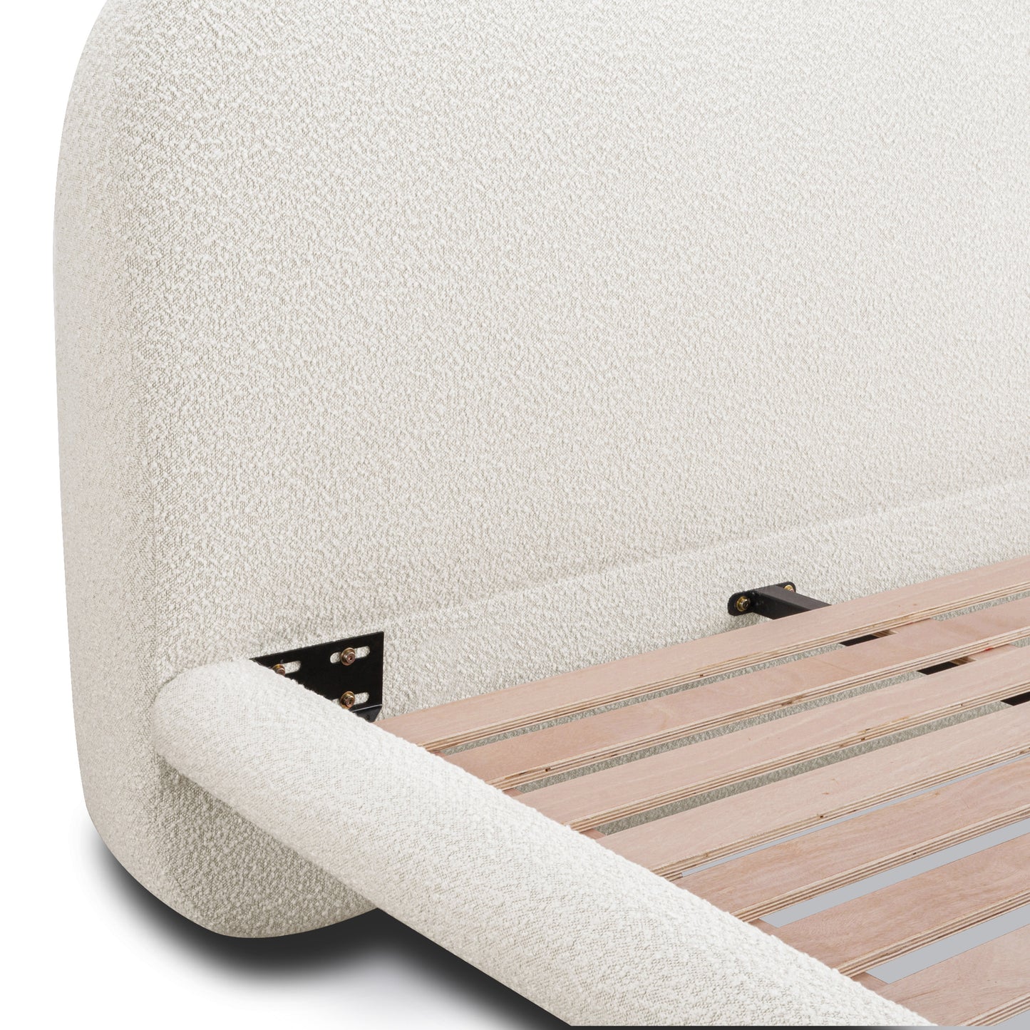 Orbit Bed | Froth White Boucle | King