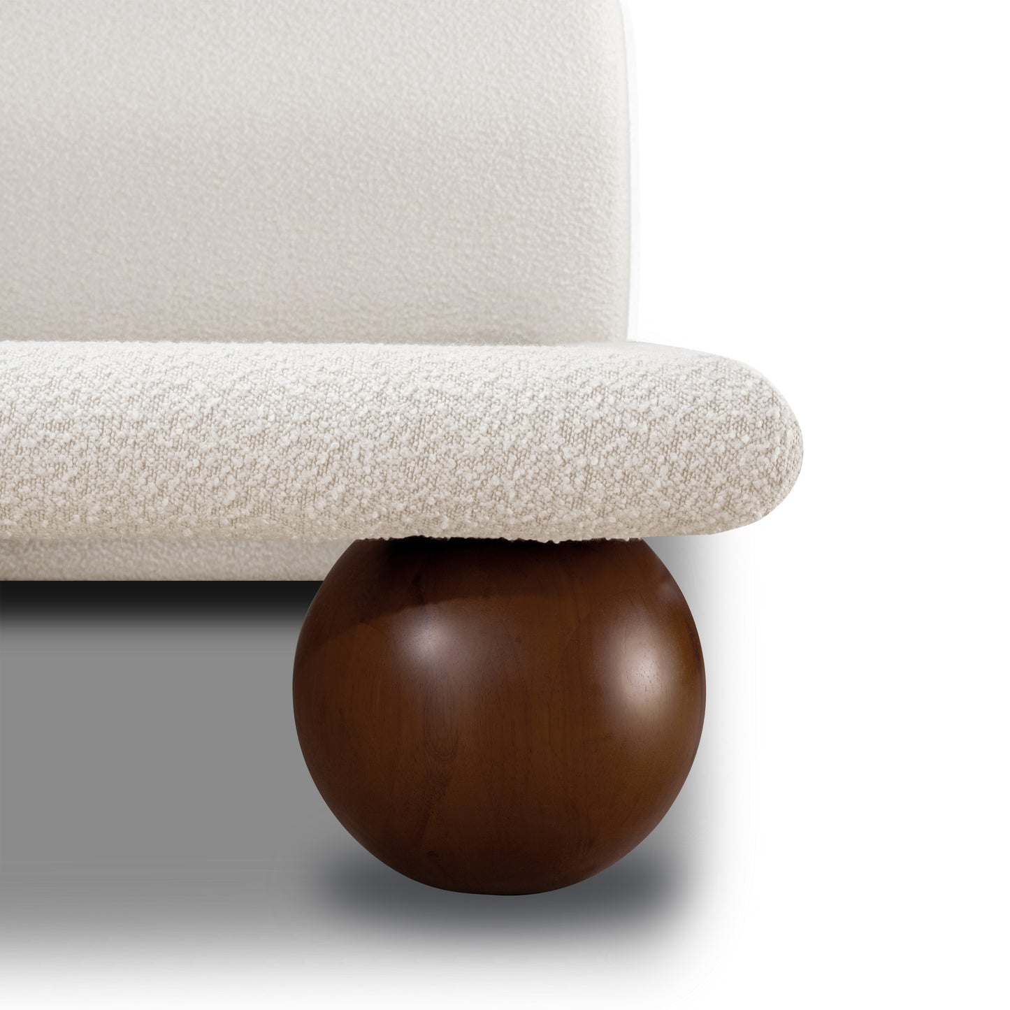 Orbit Bed | Froth White Boucle | King