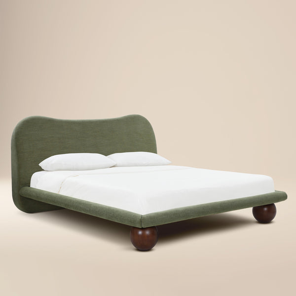 Orbit Bed - Performance Chenille | Moss Green | King