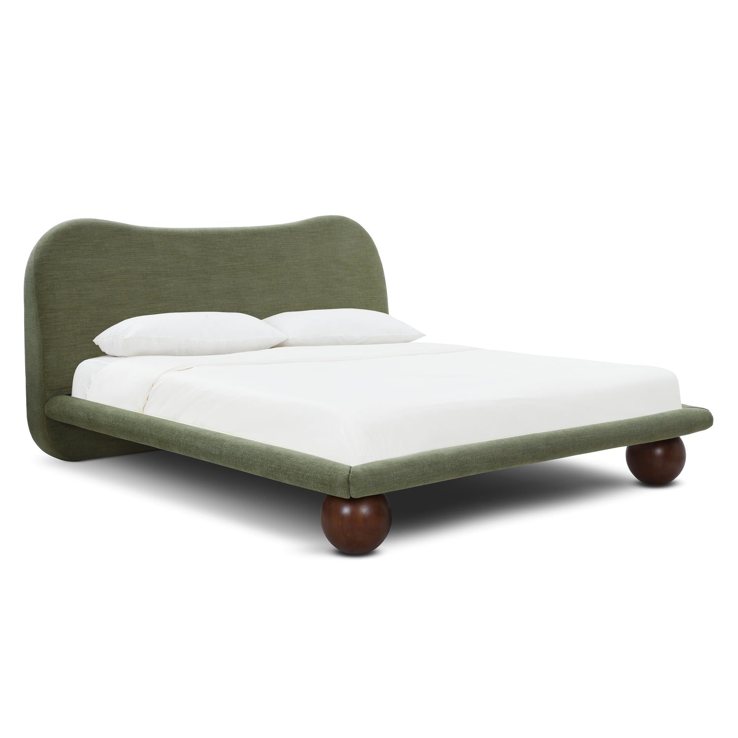 Orbit Bed - Performance Chenille | Moss Green 
