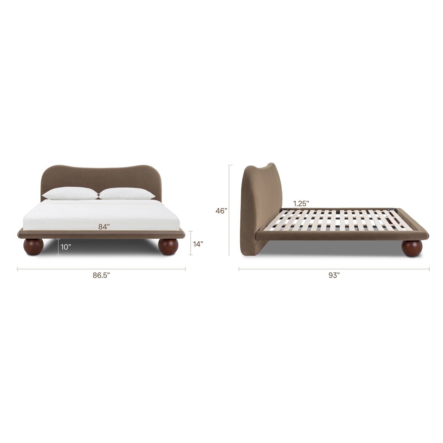 Orbit Bed | Serene Brown | King 