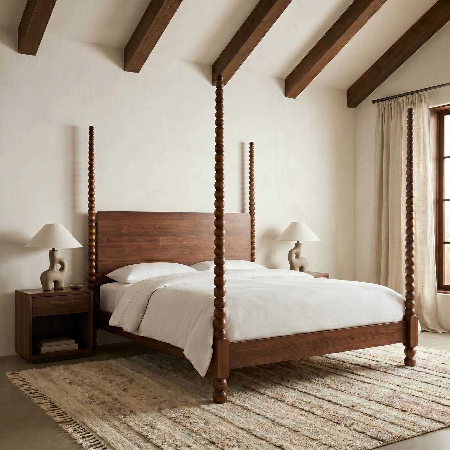 Aberdeen Bed | Walnut | King lifestyle_image