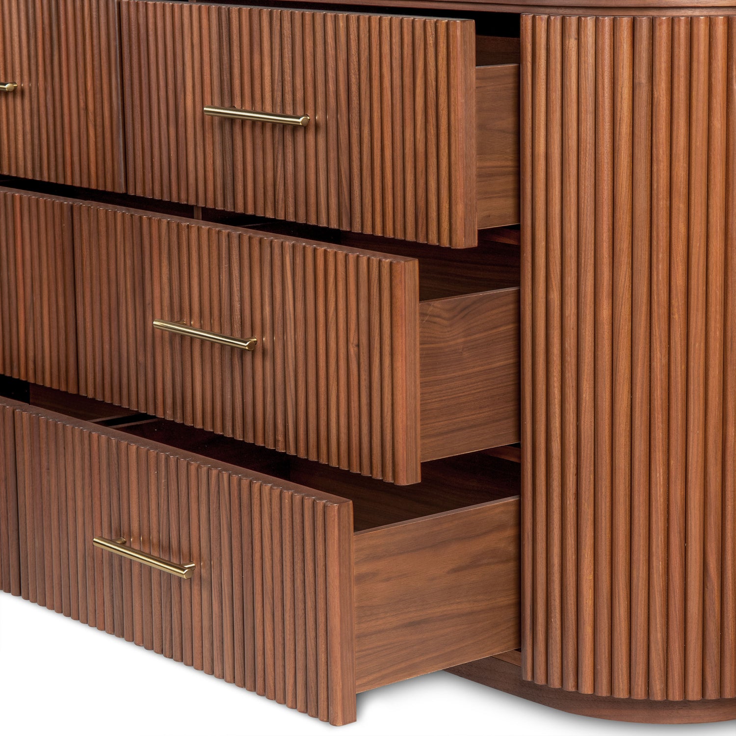 Noir 6 Drawer Dresser | Walnut 