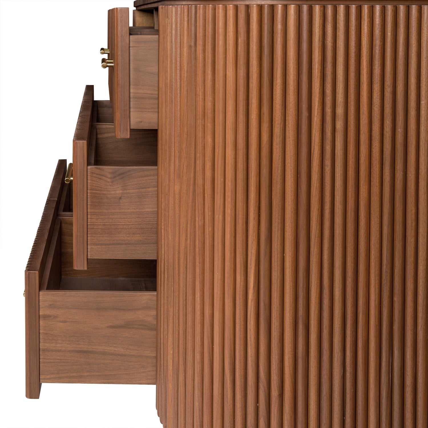 Noir 6 Drawer Dresser | Walnut 