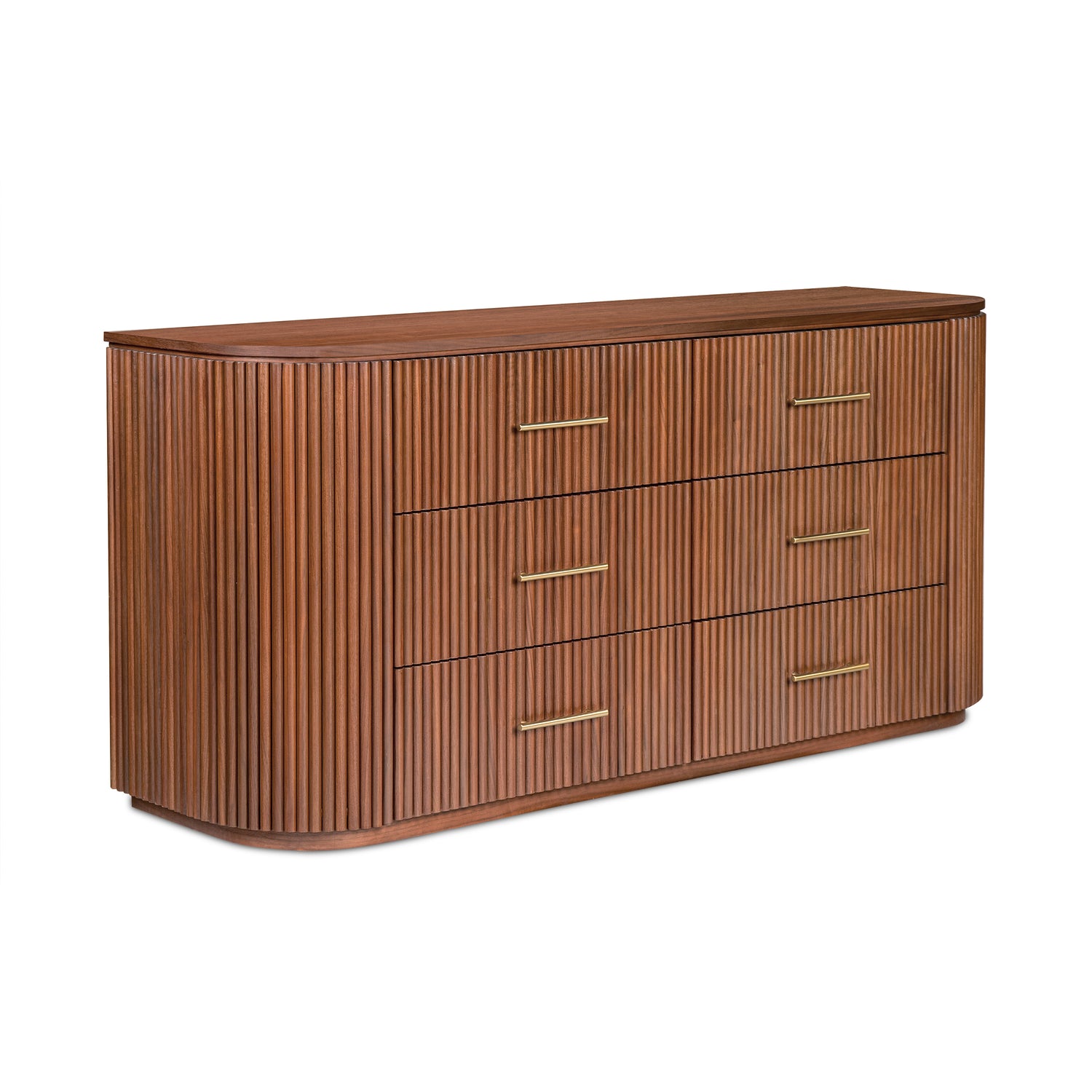 Noir 6 Drawer Dresser | Walnut 