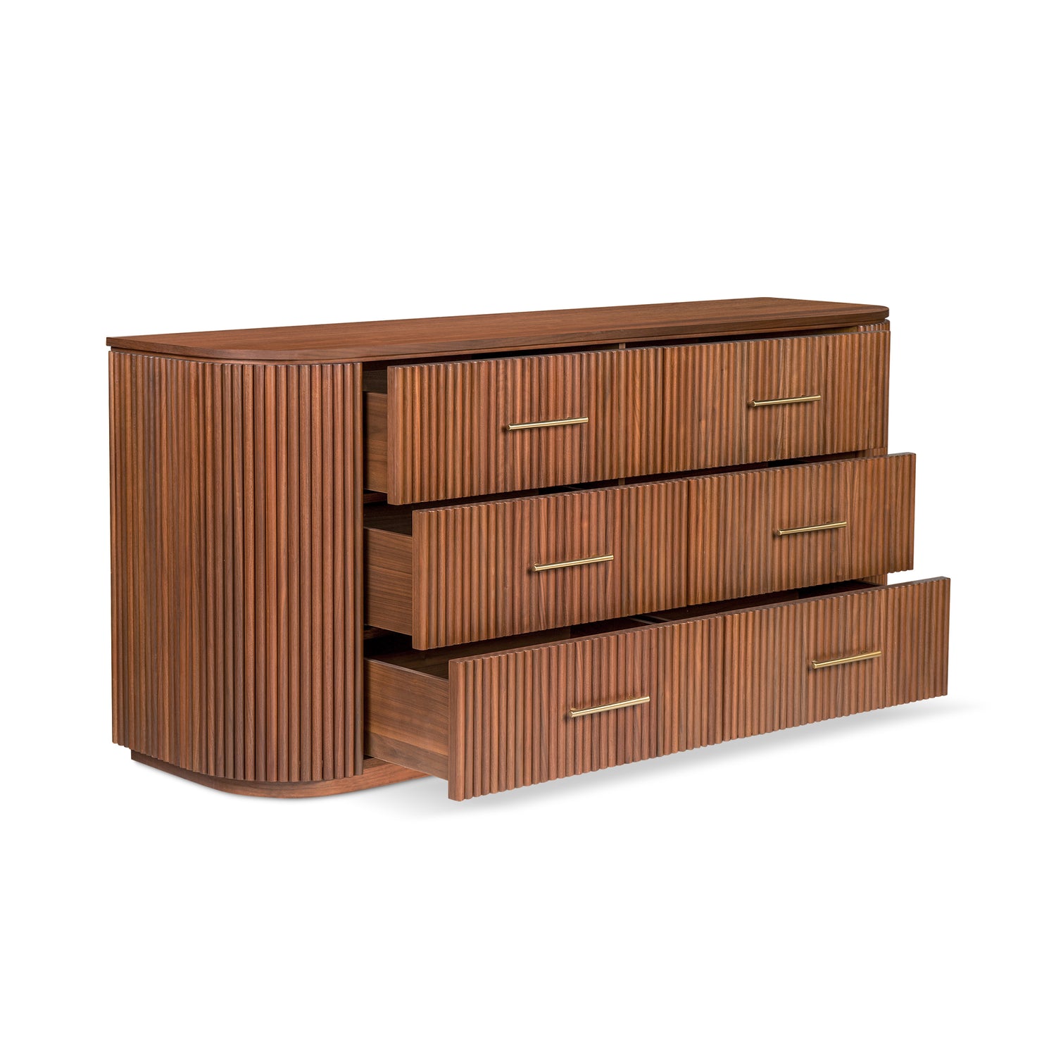 Noir 6 Drawer Dresser | Walnut 