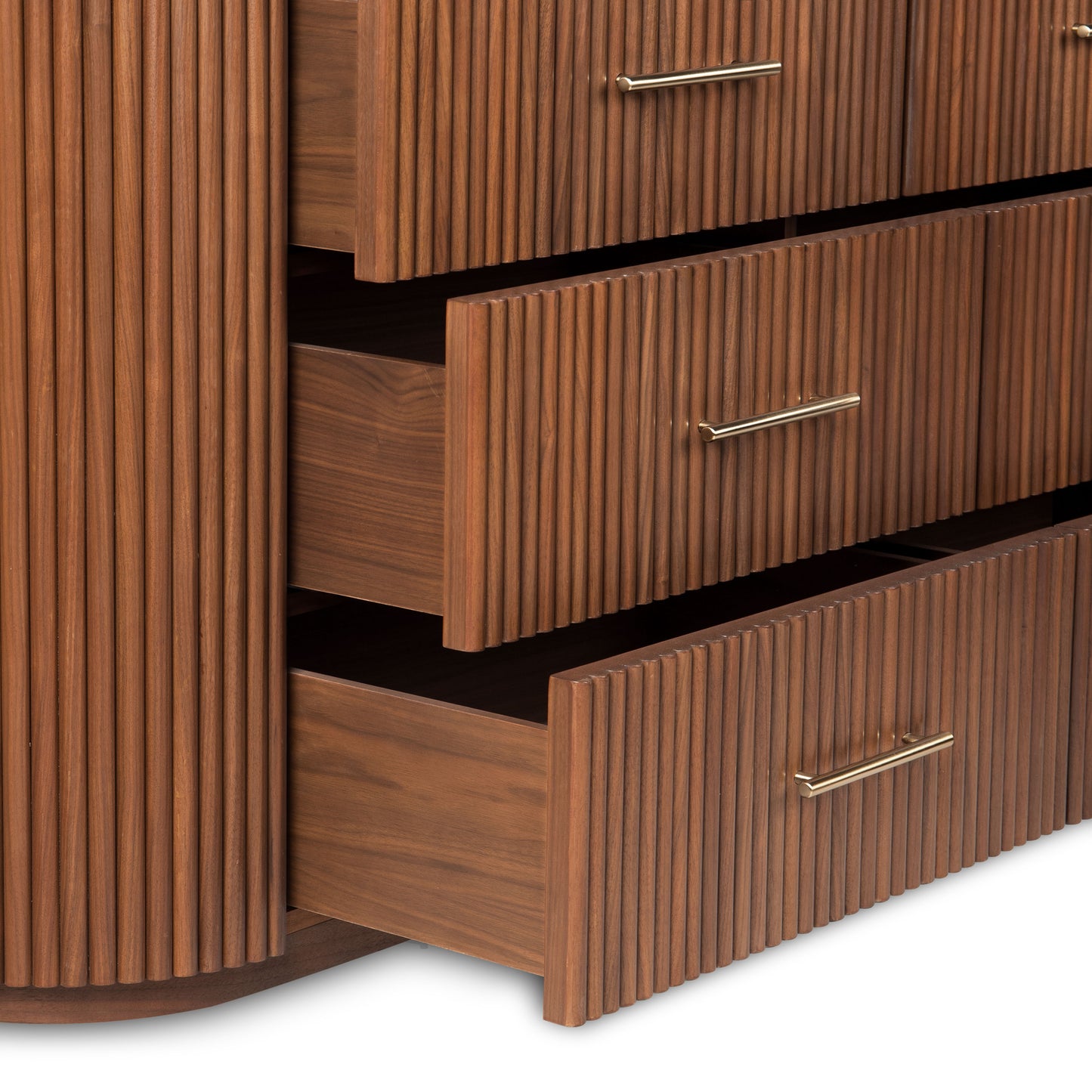 Noir 6 Drawer Dresser | Walnut