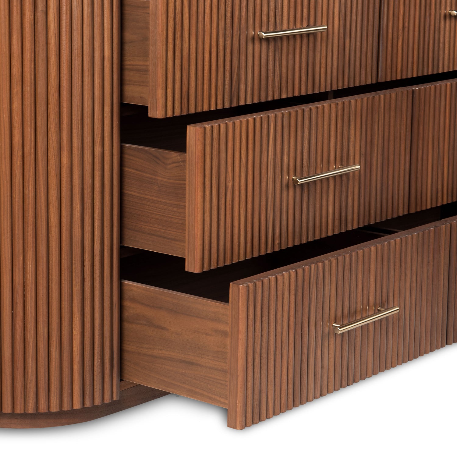 Noir 6 Drawer Dresser | Walnut 