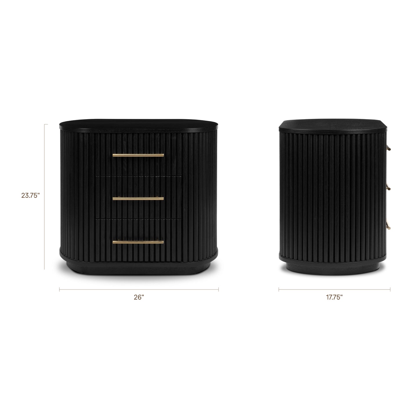 Noir Nightstand | Black