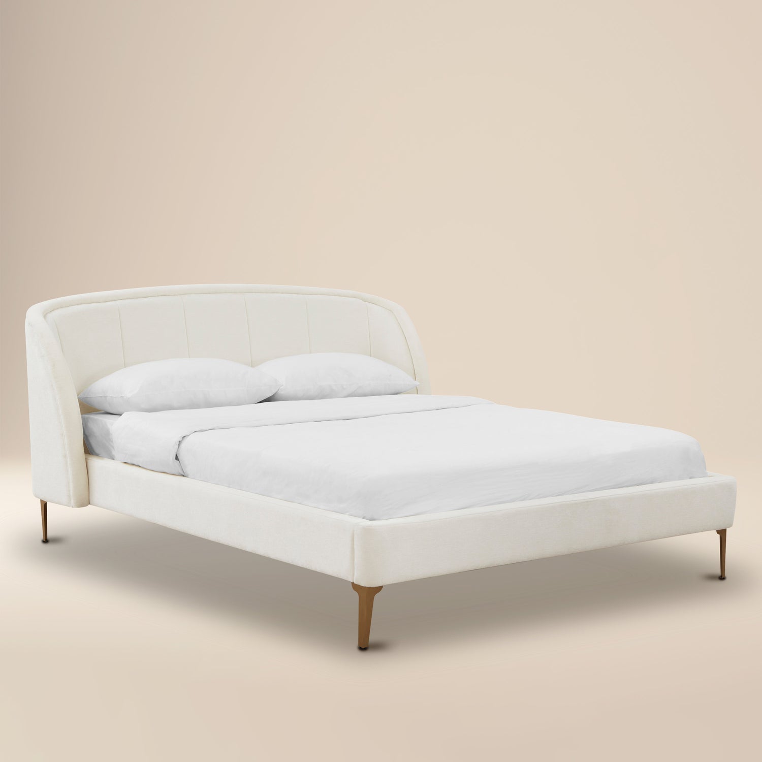 Hestia Bed | Mello White | Queen 
