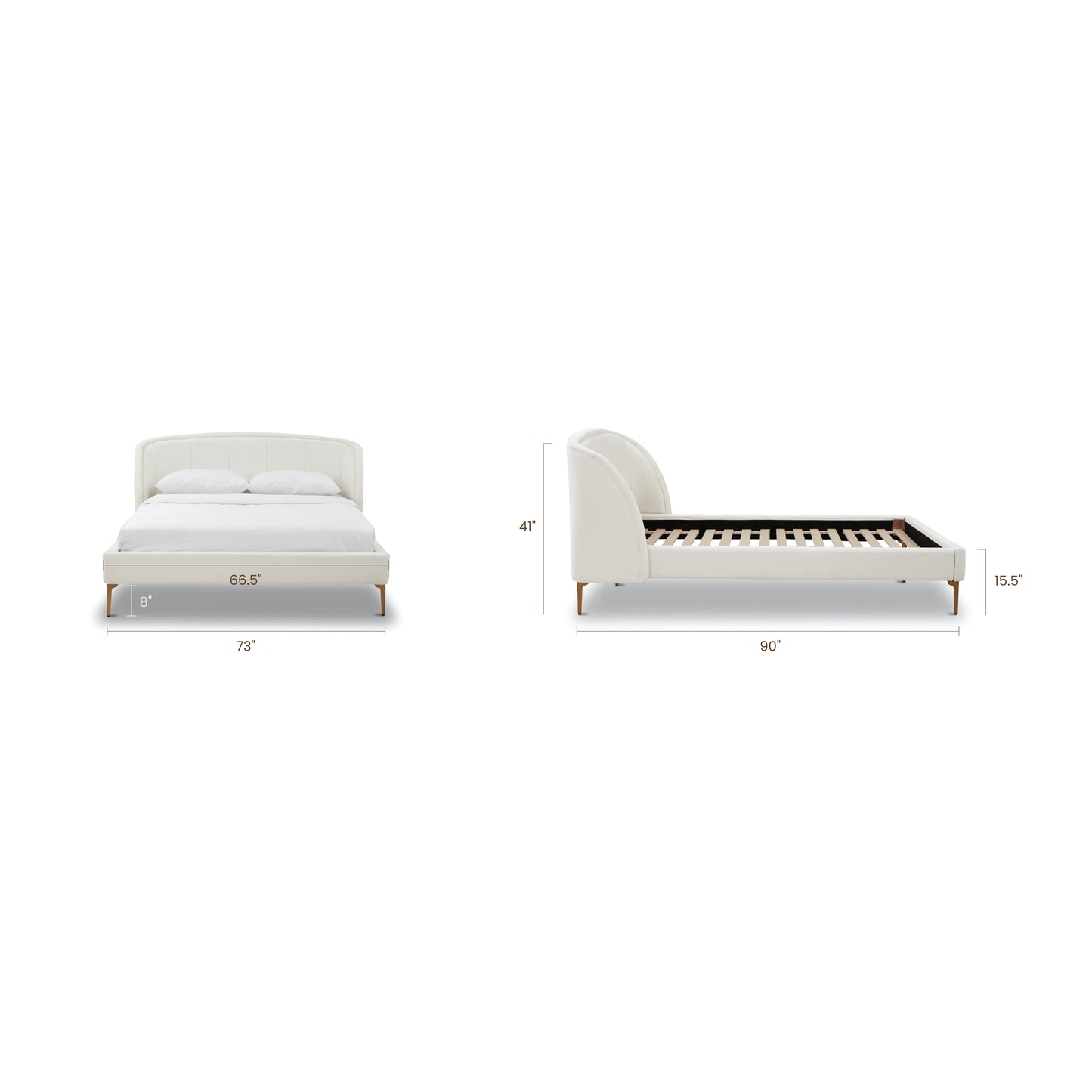 Hestia Bed | Mello White