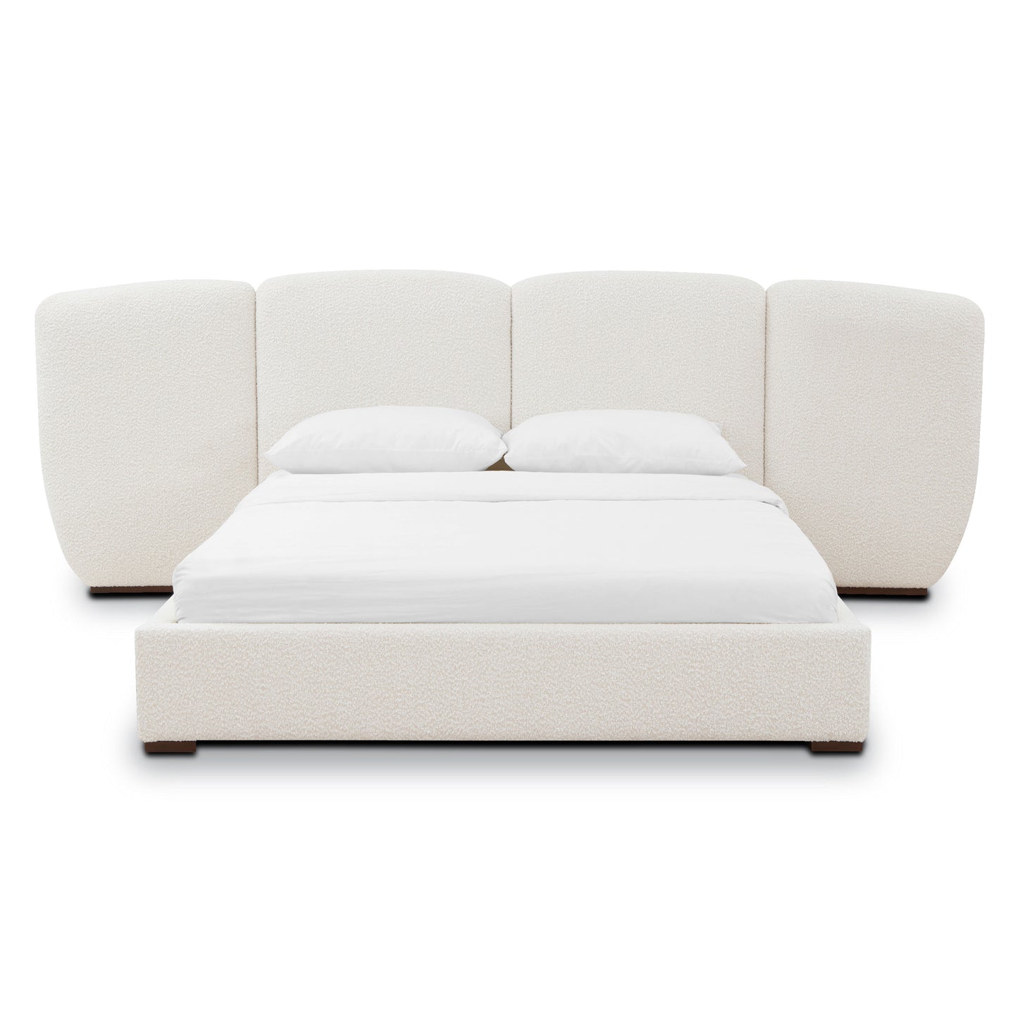 Acadia Bed | Froth White Boucle | Queen